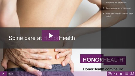 Spine surgery – second opinion from HonorHealth: Dr. Deogun