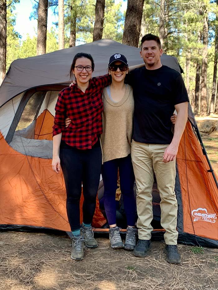 Internal Medicine residents on a camping trip together