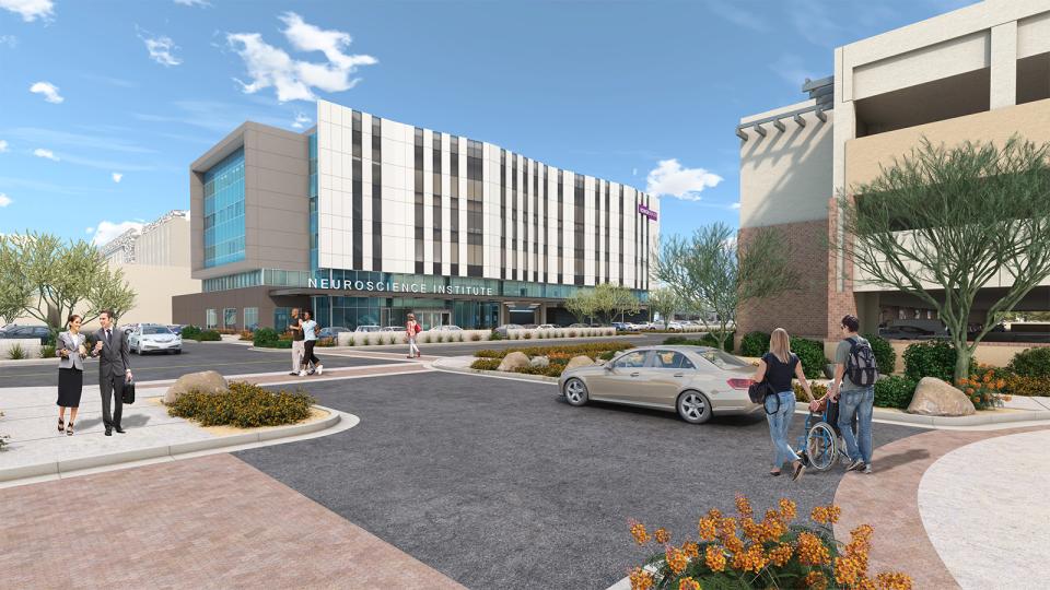 HonorHealth Bob Bove Neurosciences Institute - Exterior rendering 