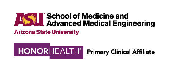 ASU and HonorHealth's logos